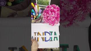 indian 🇮🇳 art independencedayart drawing independencedaypainting painting tricolour artist [upl. by Ricard]