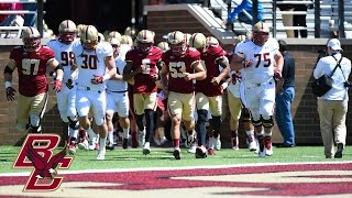 Boston College Football Spring Game Highlights 2016 [upl. by Larue]