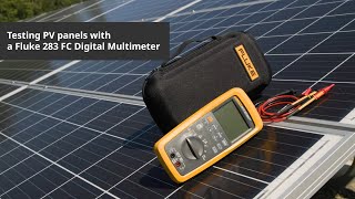 How to test PV panels with a DMM [upl. by Atikal957]