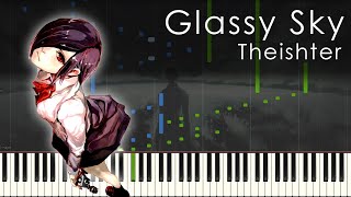 Glassy Sky  Tokyo Ghoul OST  Theishter Piano Transcription [upl. by Nnaaihtnyc]