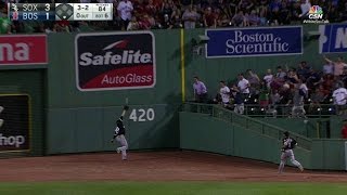 CWSBOS Shuck runs down Bogaerts fly ball [upl. by Avalsorim]