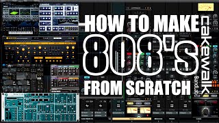 How To Make 808s From Scratch  Cakewalk by Bandlab  Tutorial [upl. by Manton48]