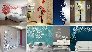 Top 100 wall stickers and wall painting ideas 2024 [upl. by Omar]