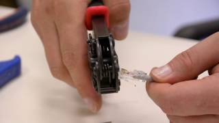 HOW TO CRIMP RJ45 PLUG CORRECTLY  LINKBASIC [upl. by Hiroshi]