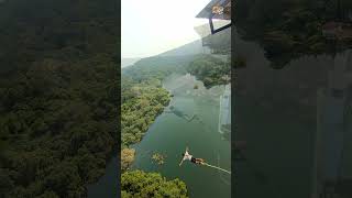 Jumpin Heights Goa bungee bungeejumping jumping adventure trending viral bungy shorts [upl. by Mikael]