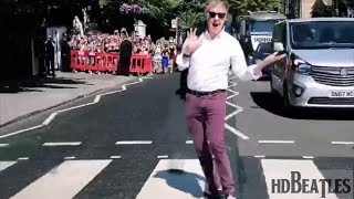 Paul McCartney crosses Abbey Road 49 years after iconic album cover Shoot Ahead Of Intimate Gig [upl. by Aisorbma537]