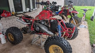 1986 TRX250R tear downrestoration front end ideas preview [upl. by Jecon]