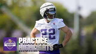 Vikings Training Camp Highlights  July 26 [upl. by Manheim]