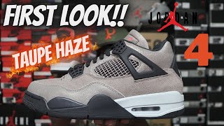 THESE ARE CLEAN BUT JORDAN 4 TAUPE HAZE FIRST LOOK amp THOUGHTS [upl. by Tartan65]