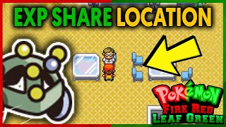 WHERE TO GET THE EXP SHARE ON POKEMON FIRE RED AND LEAF GREEN [upl. by Harold]