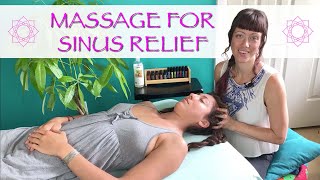 Massage Techniques for Sinus Pressure Relief  Relaxing Holistic Healing with Jen Hilman [upl. by Phalan]