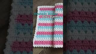 Free Crochet Alternate Stripes Baby Blanket Pattern freecrochetpattern crochetbabyblanket [upl. by Aundrea176]