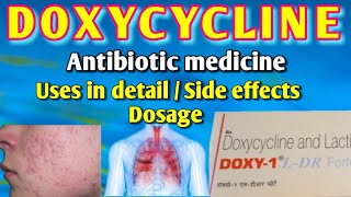 Doxycycline capsules  Doxycycline capsule 100mg  Doxycycline Lactic acid bacillus capsules [upl. by Zenda]