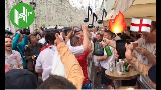 🎶 Harry Maguire your defence is terrified  England fans take over the streets of Moscow [upl. by Atsyrk240]