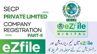 SECP Private Limited Company Registration 2024 PartII  How to Register a Company In Pakistan [upl. by Nolad]