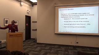 UIC GIS Day 2018 Scalingup Spatiotemporal Dynamics amp controls of HIVAIDS [upl. by Nylhsa]