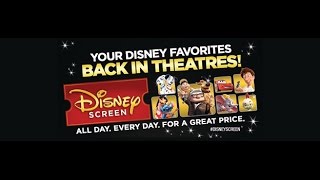 Disney Screen  At Participating Cinemark Theatres near you [upl. by Norraf]