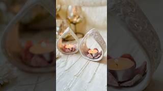 Handbuilt Teardrop Tealight Holders Tutorial Live now ceramicdecor interiordesign homedecor [upl. by Akemit146]