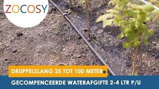 DRUPPELSLANG VAN 25 TOT 100 METER MET 24 LTR PU  ZOCOSY [upl. by Muller458]