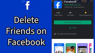 How to Delete Friends from Your Facebook Account Remove Friends from Your Facebook on Android 2024 [upl. by Ahsiemaj918]