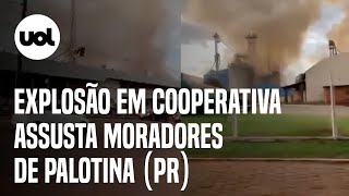 Palotina Sobe para 8 número de mortos em explosão de cooperativa no Paraná [upl. by Acinor]