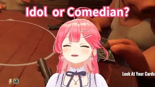 Miko Asks 35p Whether They Think She Is an Idol or a Comedian Sakura Miko  Hololive ENG Sub [upl. by Moitoso]