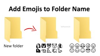 How to Add Emojis to Folder Name In Windows [upl. by Walke220]