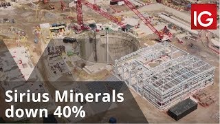 Sirius Minerals down 40 after pulling a bond sale [upl. by Nairadal]