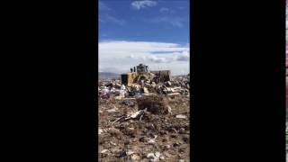 TRANSJORDAN CAT 836H LANDFILL COMPACTOR VIDEO [upl. by Hsotnas]