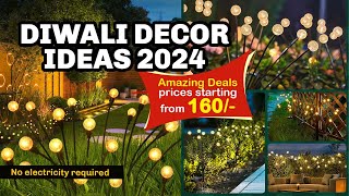 Diwali Decor Ideas 2024  festival decoration ideas at home indoor and outdoor decor for Diwali [upl. by Cuda]