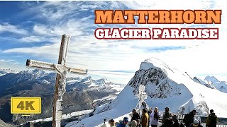 LETS VISIT MATTERHORN GLACIER PARADISE  ZERMATT SWITZERLAND 4K [upl. by Nawrocki]