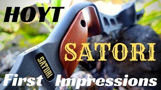 HOYT SATORI ILF RECURVE HUNTING BOW First Impressions [upl. by Napas422]