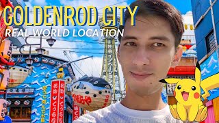 Goldenrod City  Osaka  Real Life Pokemon Location of Johto Region Japan [upl. by Elleira]