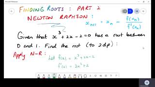 NEWTON RAPHSON METHOD PURE MATHS CAPE UNIT 2 MODULE 2 [upl. by Steffy]