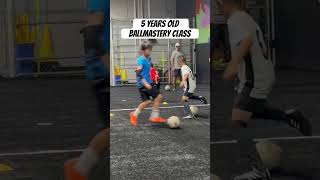 5 years old football player Ballmastery class [upl. by Ttennej]