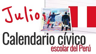 ⭐Julio Calendario Cívico 📘 aulamedia Historia [upl. by Cowden484]