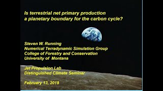 Is terrestrial net primary production a planetary boundary for the carbon cycle [upl. by Atterbury340]