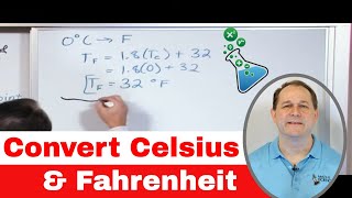 Convert Celsius amp Fahrenheit Temperature Scales in Chemistry amp Physics  114 [upl. by Savanna]