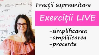 Fracții supraunitare subunitare echiunitare  Procente  Clasa 5 fractii fractiiordinare [upl. by Tnattirb]