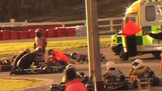 Worst Karting Crash Caught on Camera [upl. by Airdnaid]