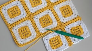 Favorite of 2024 Easy amp Quickly Join Granny Squares Without Breaking Yarn  Crochet Square Joining [upl. by Navonod]