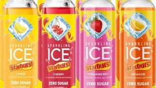 Sparkling Ice Sparkling Water Review Starburst Flavours [upl. by Ynneh]