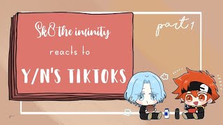 Sk8 the infinity reacting to your tiktok  Part 1  Sk8 the infinity x Yn [upl. by Marilla]