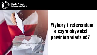 Wybory i referendum  o czym obywatel powinien wiedzieć  prof Marek Chmaj Aleksander Hyżorek [upl. by Eltsyek]