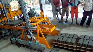 FULLY AUTOMATIC M50 GRADE CONCRETE PAVER MAKING MACHINE IN ASSAM MODEL 7550 [upl. by Amimej]