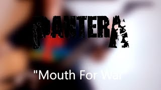 Pantera  Mouth For War Cover Tabs on Screen [upl. by Shurwood414]