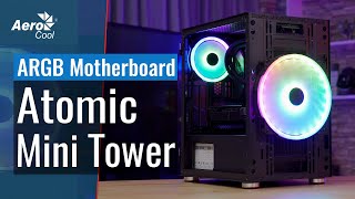 AeroCool Atomic Mini Tower Case  Connecting the Fans to Your Addressable RGB Motherboard [upl. by Atnovart]