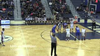 LHS Boys Basketball vs Methuen 1172014 [upl. by Ardnekal780]