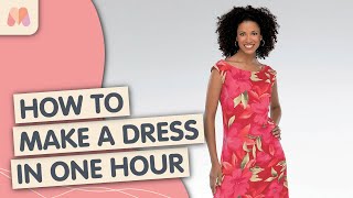 How to Make a Dress in ONE Hour  New Look 6347 Sewalong [upl. by Nhtanhoj639]