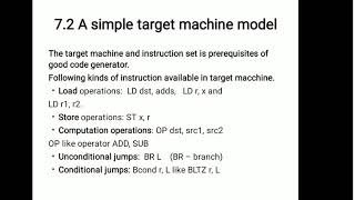 Compiler simple target machine and instruction cost [upl. by Eidnak]